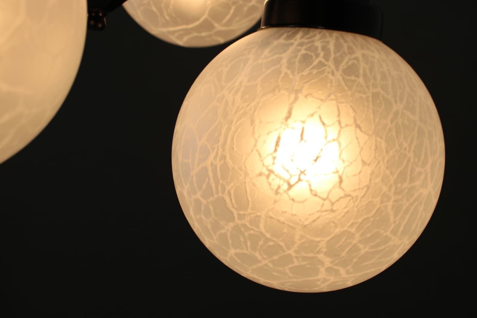 Vintage Pendant Light/Vintage Metal Lamp/Space Age/Metal Chandelier/Hanging Lamp Kaij Yugoslavia/Mid Century Lamp/Atomic Light Fixture photo vintage
