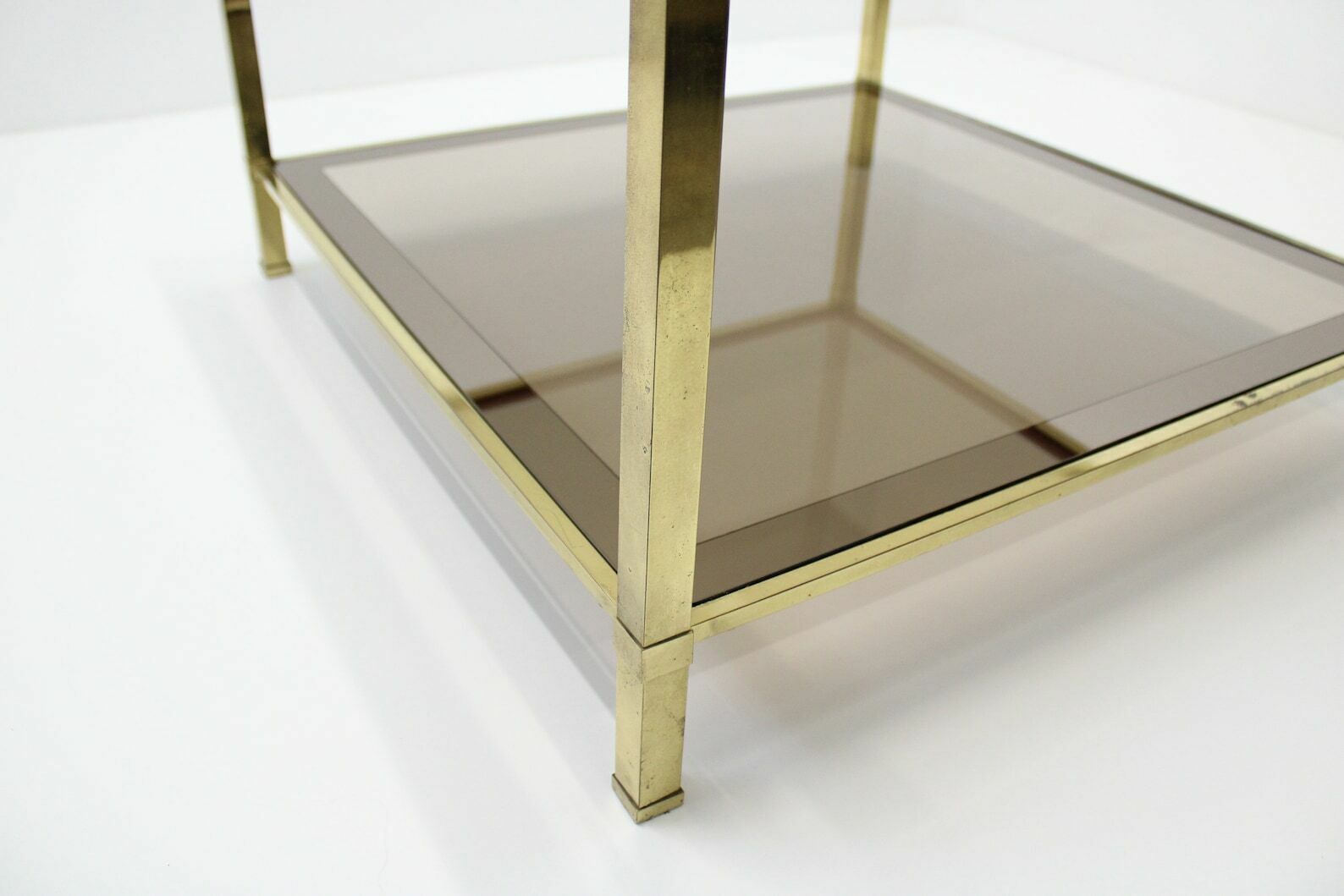Vintage Coffee Table/Coffee Table 1970 / Table In Brass / Mid Century Table/Retro Table / Home And Decor Table / Brass And Glass Side/Brass Table photo 414.0