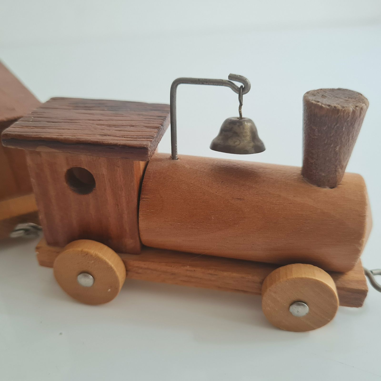 Vintage Duits Loquai Holzkunst Houten Trein Putz Miniatuur photo 78.0