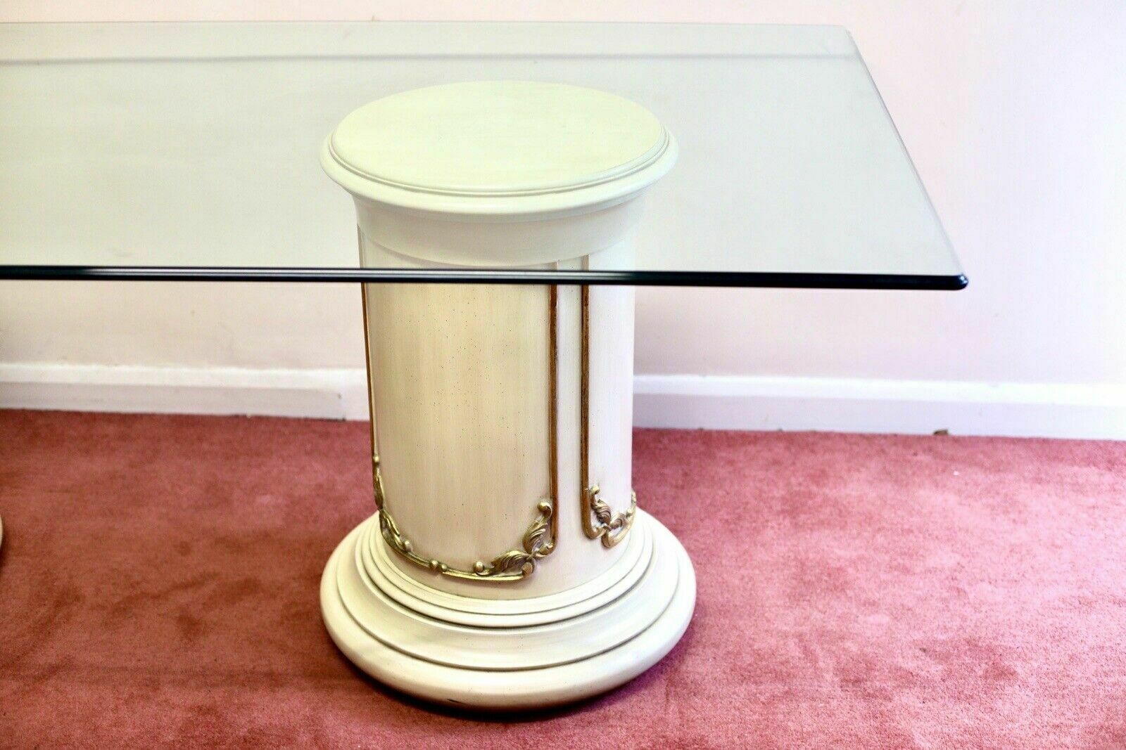 Beautiful Large French Style Glass Table photo vinterior