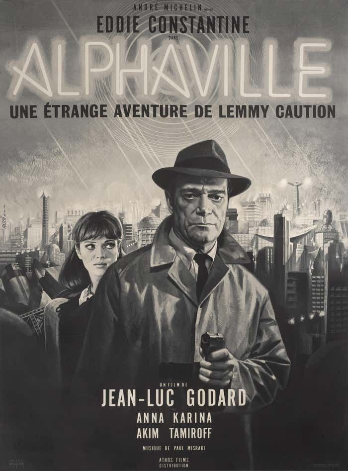 Alphaville Original French Film Poster photo Art