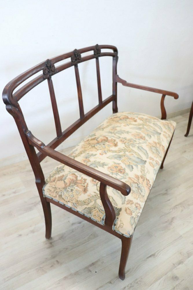 photo buy Early 20th Century Art Nouveau Living Room Set, Set Of 5