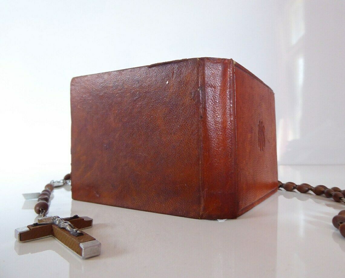 Stations Of The Cross Leather Shrine | Miniature Portable Stations Of The Cross | Way Of The Cross | Crucifixion Of Christ | Religious Gifts photo 146.0