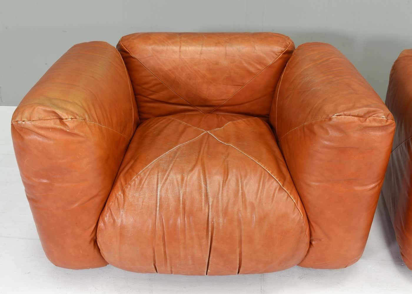 Furniture Mario Marenco Lounge Armchairs Model Marius&Marius By Arflex, Italy – Circa 1970 photo