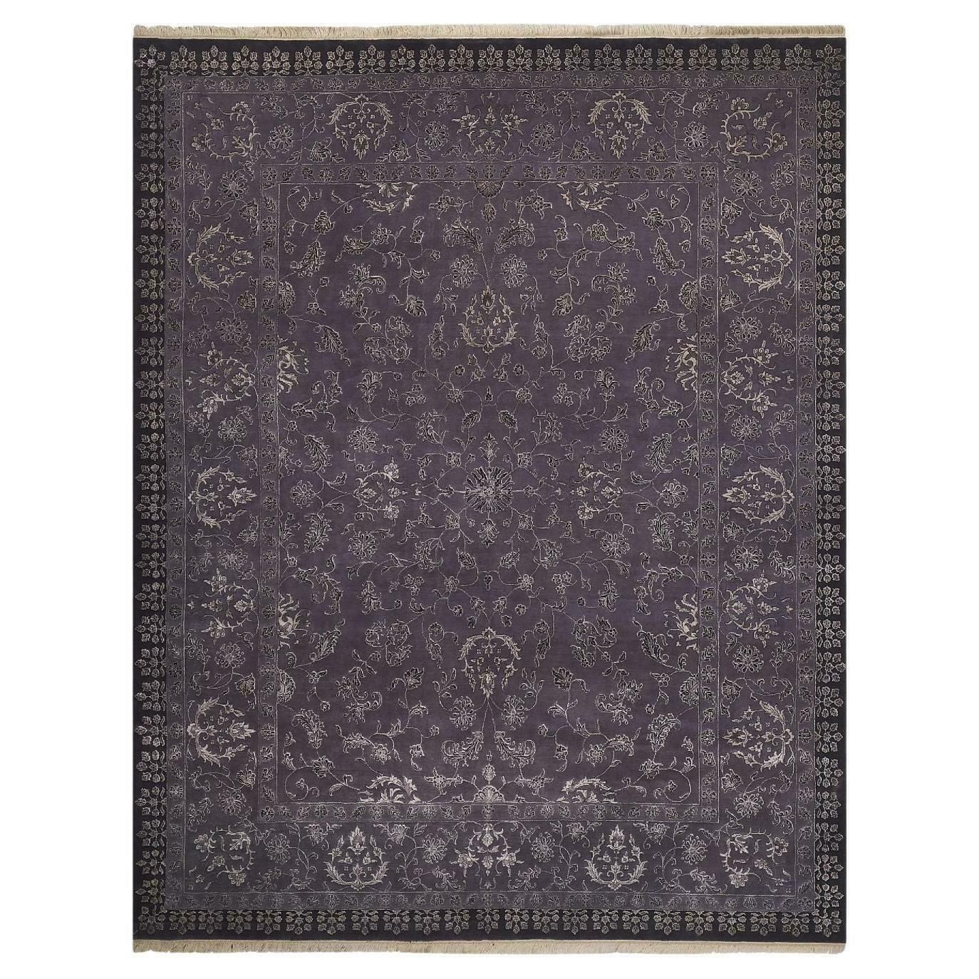 Nain Oriental Style Rug In Fine Silk