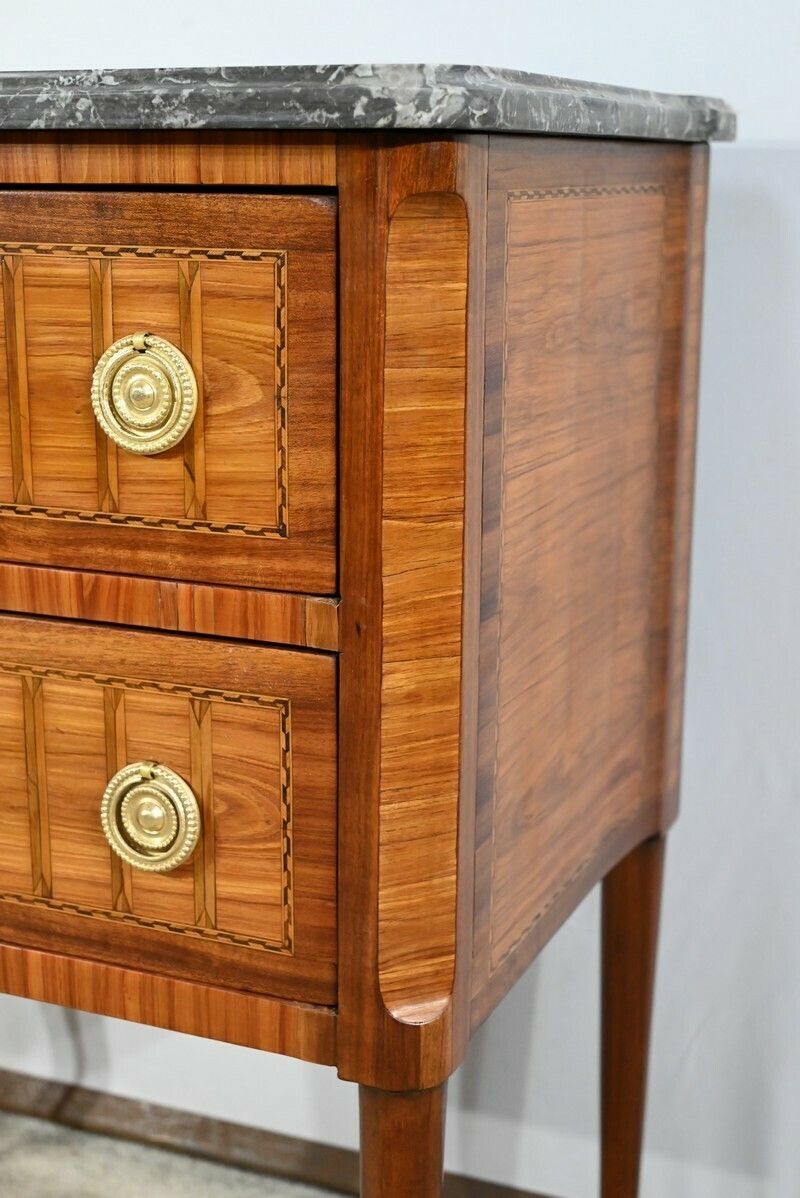 photo buy Small Chest Of Drawers In Mahogany And Rosewood, Louis XVI – 18th Century