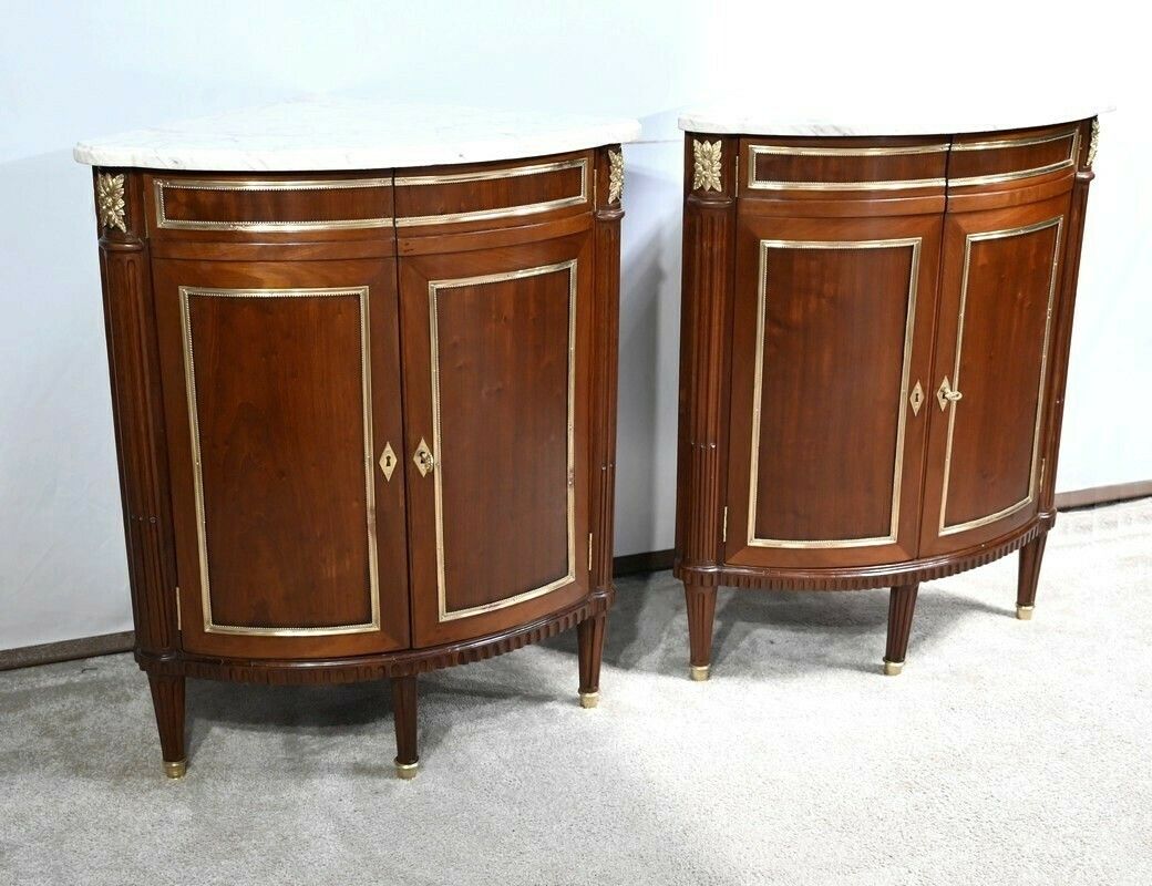 Pair Of Mahogany Corners, Louis XVI – 18th Century photo furniture