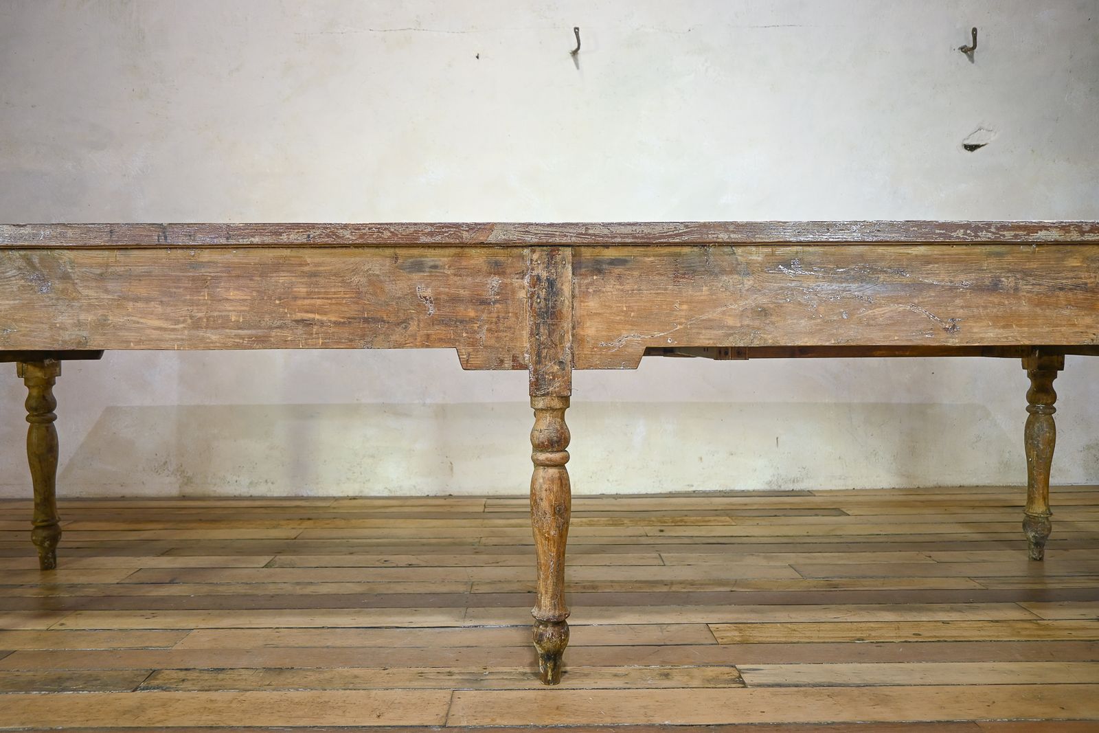 9300.0 Reserved A Large 18th Century French Painted Farmhouse Dining Table photo