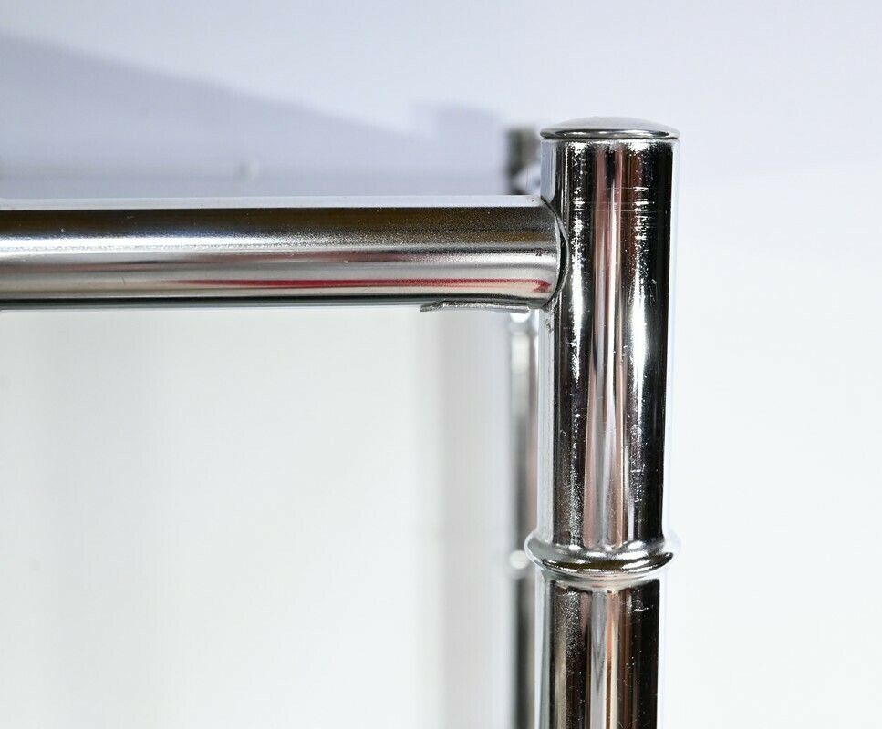 5 Tier Shelf In Chromed Metal, Bamboo Spirit – 1970 photo buy