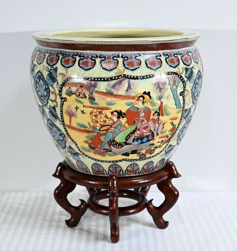 Important Porcelain Aquarium, China   Late 19th Century photo furniture