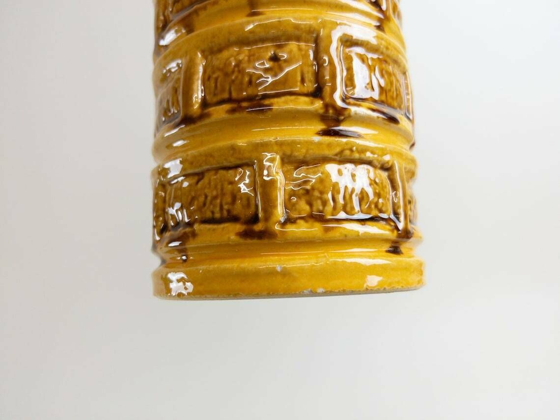 photo for sale West German Pottery   Yellow Ceramic Vase By übelacker Keramik   Mid Century Modern Design   ü Keramik Form 509 30