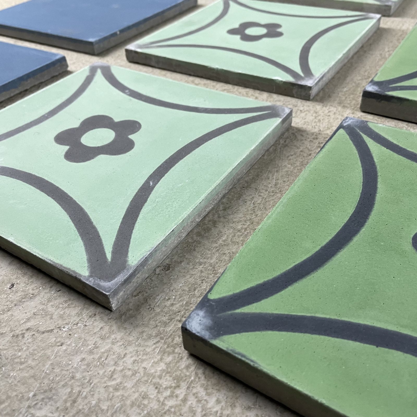 Batch Of 7.5 Square Metres Of Mixed Colour Emery & Cie Floor Tiles photo buy