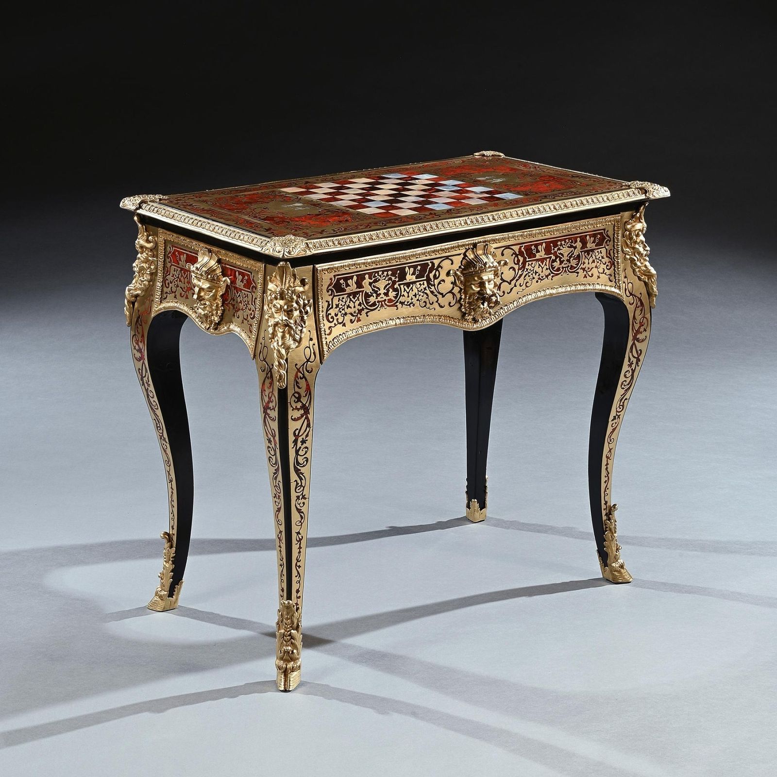 Furniture An Exceptional George IV Period Boulle Games Table Attributed To Thomas Parker photo