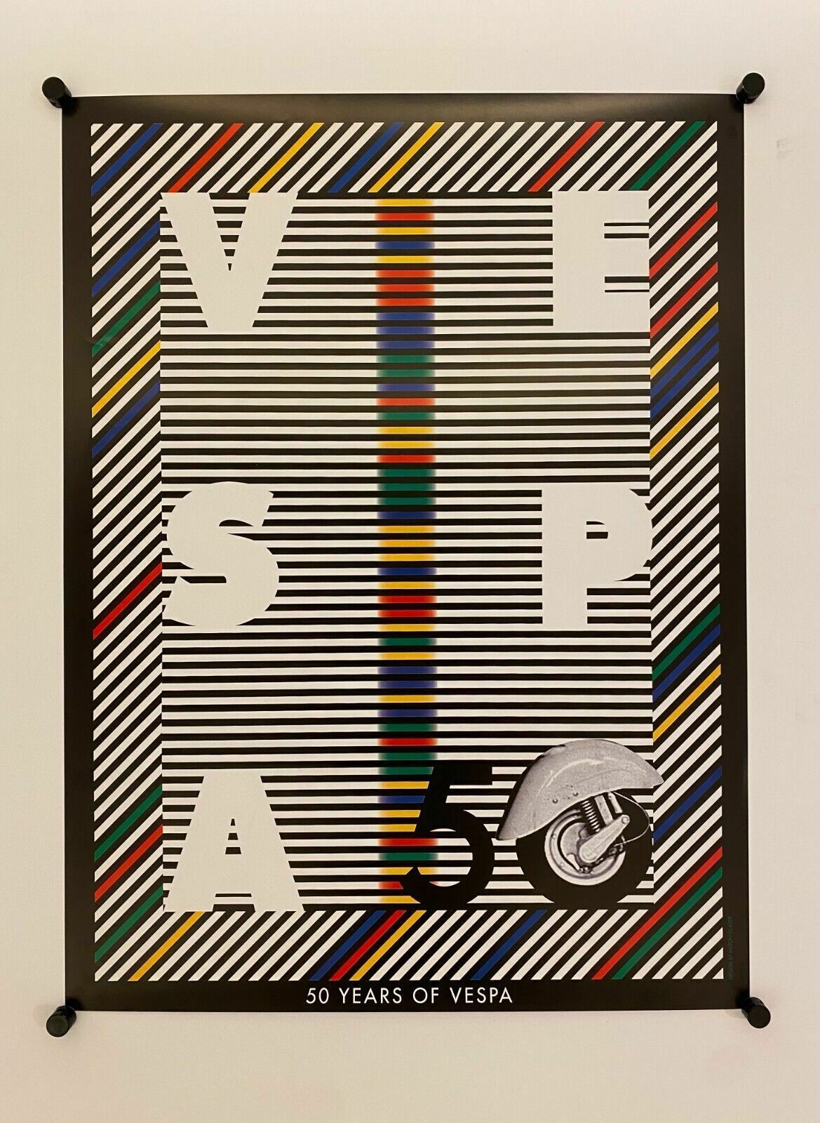 Milton Glaser, 1996   50 Years Of Vespa   Original Advertising Poster photo Art