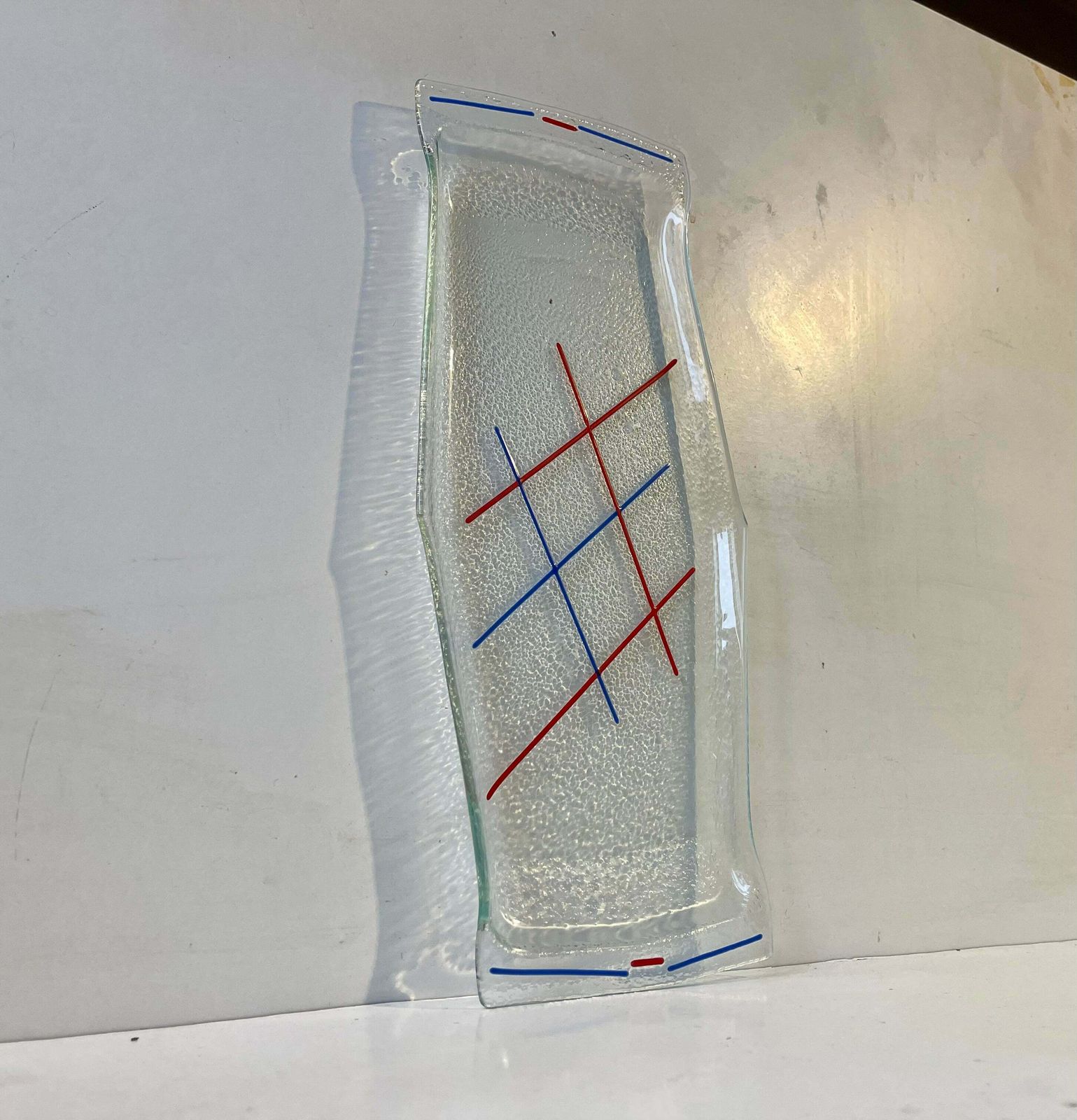 French Modernist Perfume Glass & Enamel Tray In The Style Of Mondrian photo furniture