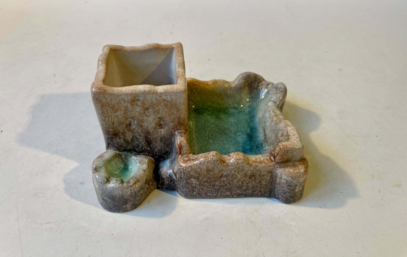 Michael Andersen & Son Smoker's Lagoon   Station In Persia Glazed Ceramic, 1950s photo Home Decor