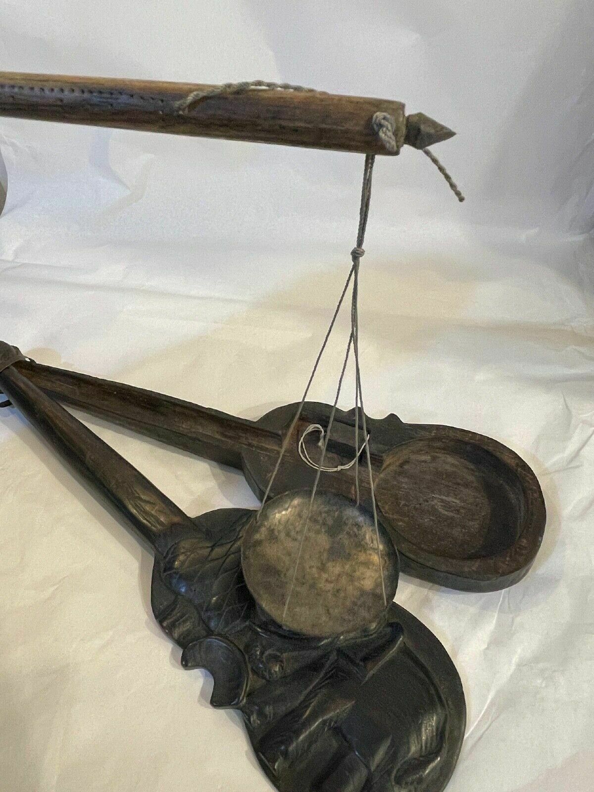 Travel Scale, Oriental Manufacture, 20th Century, Opium Weights photo vinterior