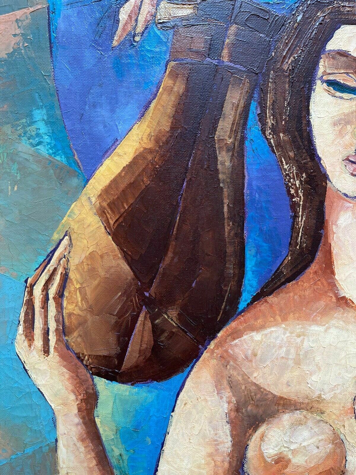 Oil Painting On Canvas, Amphora, Signed Stevenazzi, 20th Century photo Art