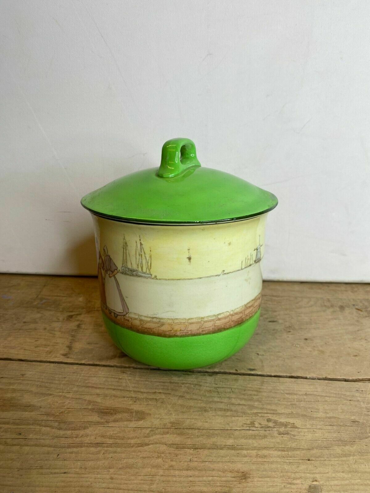 Rare Royal Doulton Seriesware Biscuit Barrel   Dutch A Harlem D1886 photo furniture