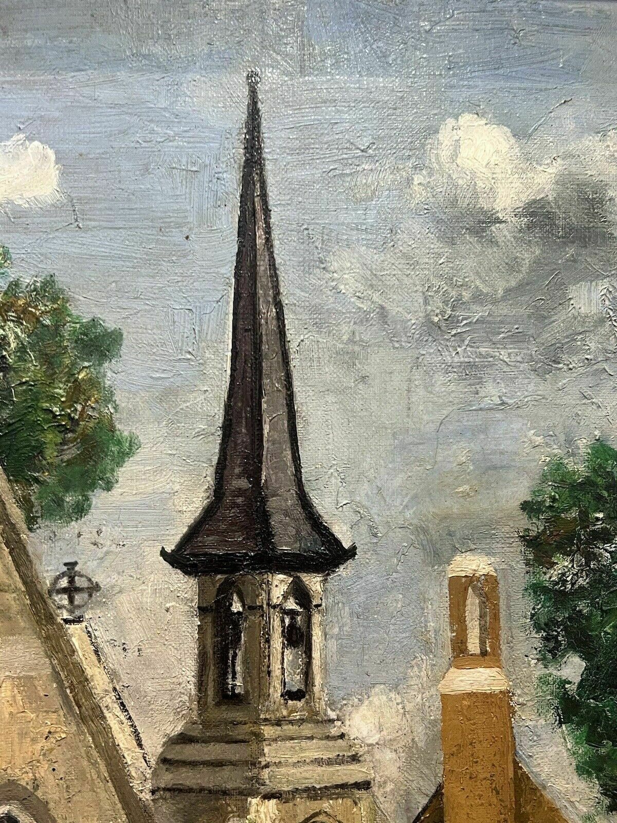 photo furniture Contemporary Naïve St Mary Magdalene Old Chiswick Oil Painting On Canvas