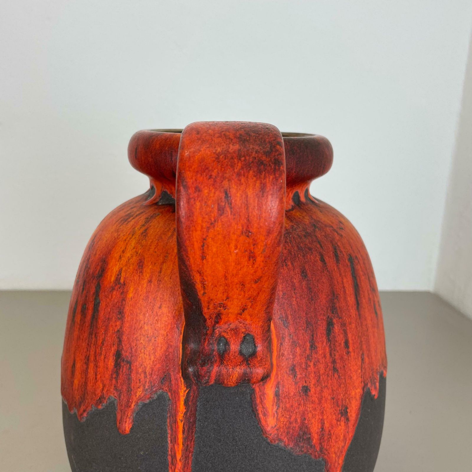 Home Decor Large Pottery Super Colour Fat Lava Multi Colour 484 30 Vase Scheurich Wgp 1970s photo