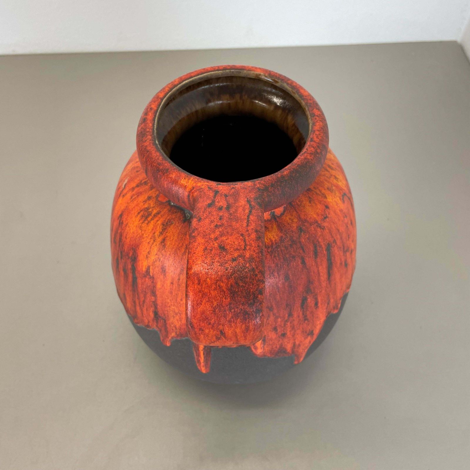 photo buy Large Pottery Super Colour Fat Lava Multi Colour 484 30 Vase Scheurich Wgp 1970s