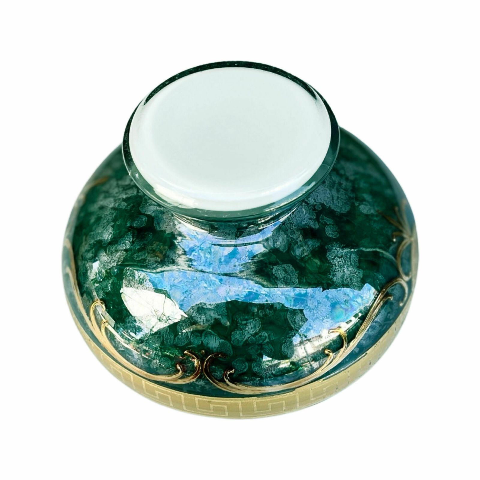 Vase En Verre D’art, Novy Bor, Tchécoslovaquie 1970 photo Home Decor