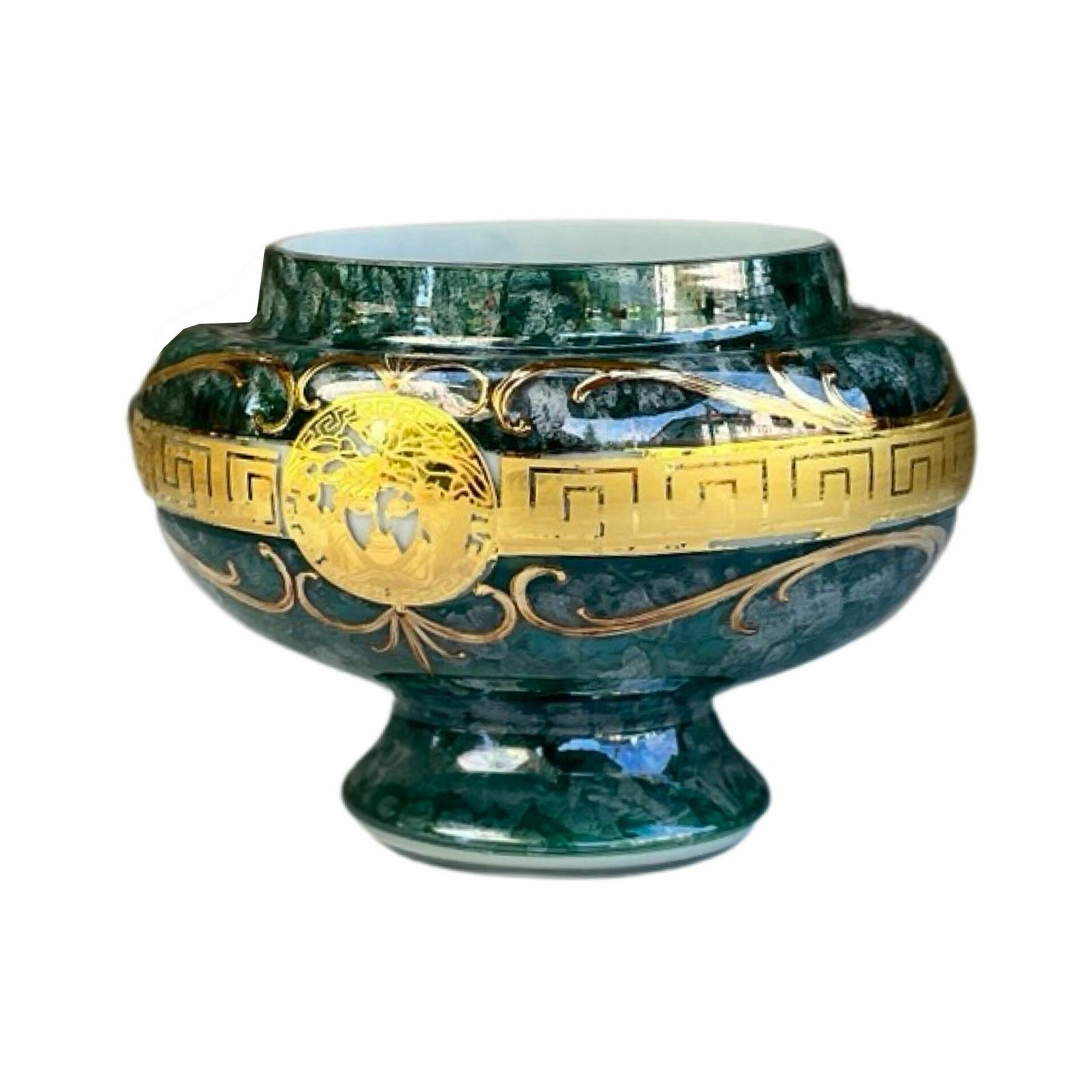 Home Decor Vase En Verre D’art, Novy Bor, Tchécoslovaquie 1970 photo