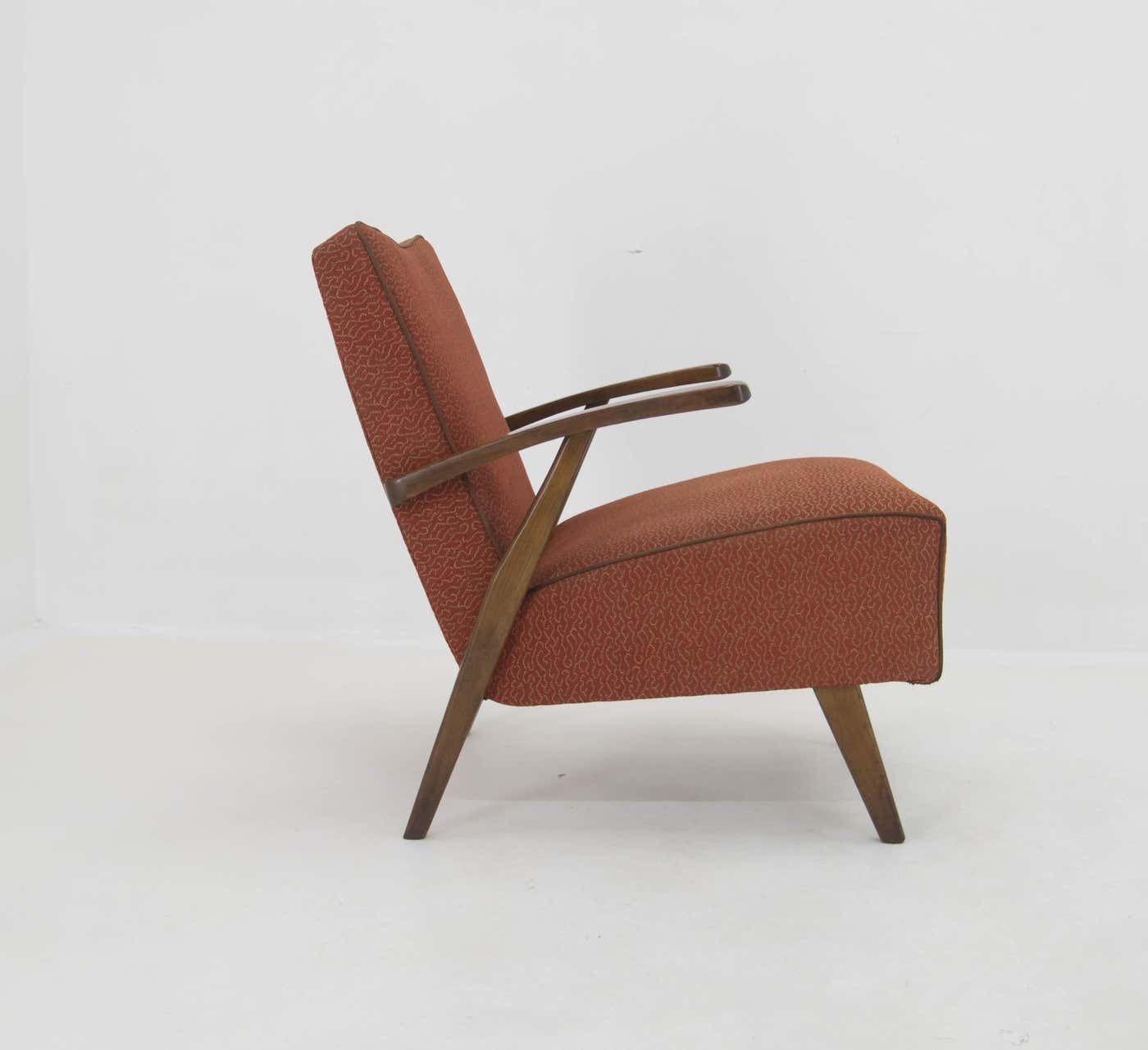 Red Armchair, 1960s, Czechoslovakia photo vinterior