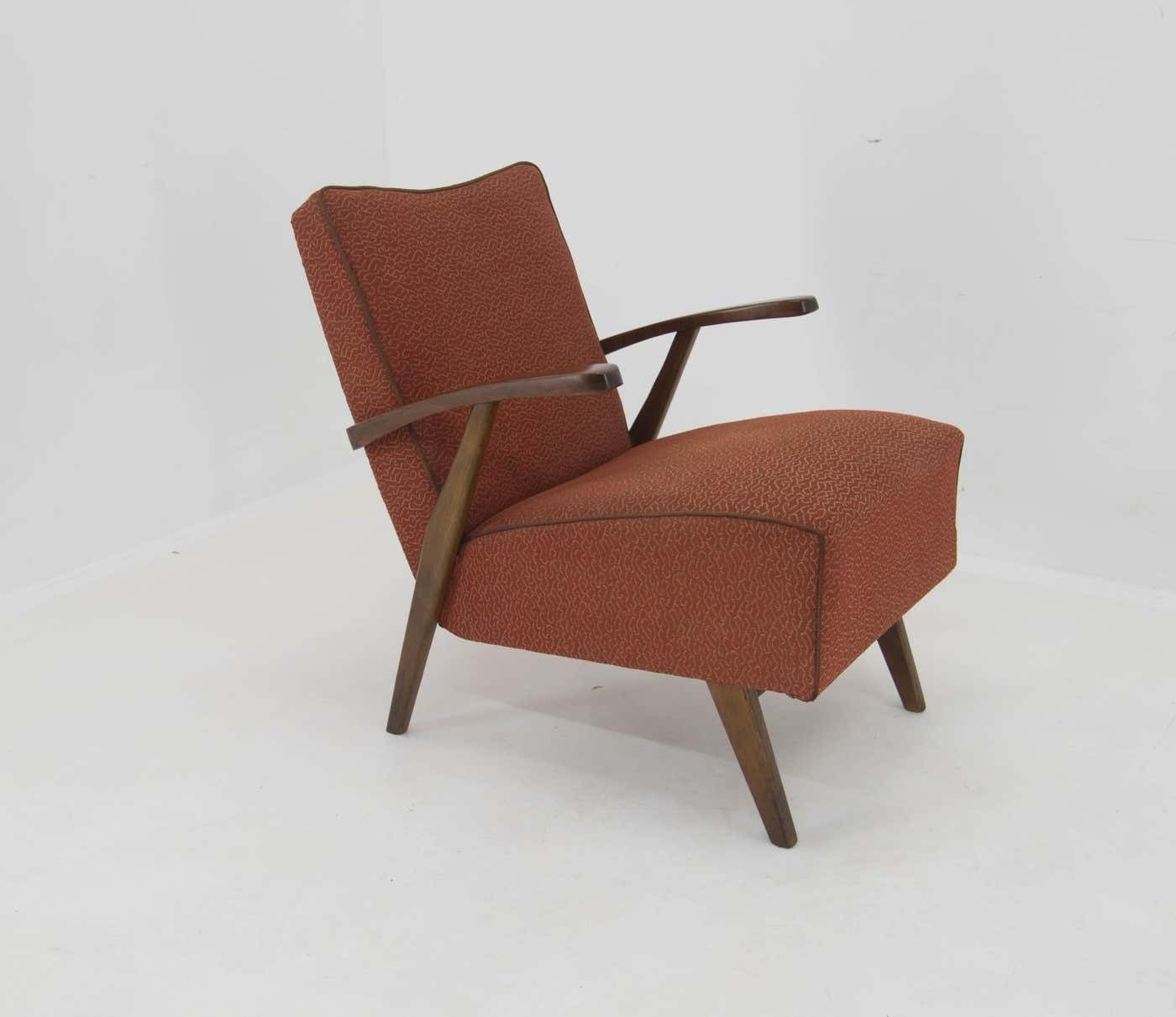 Red Armchair, 1960s, Czechoslovakia photo buy