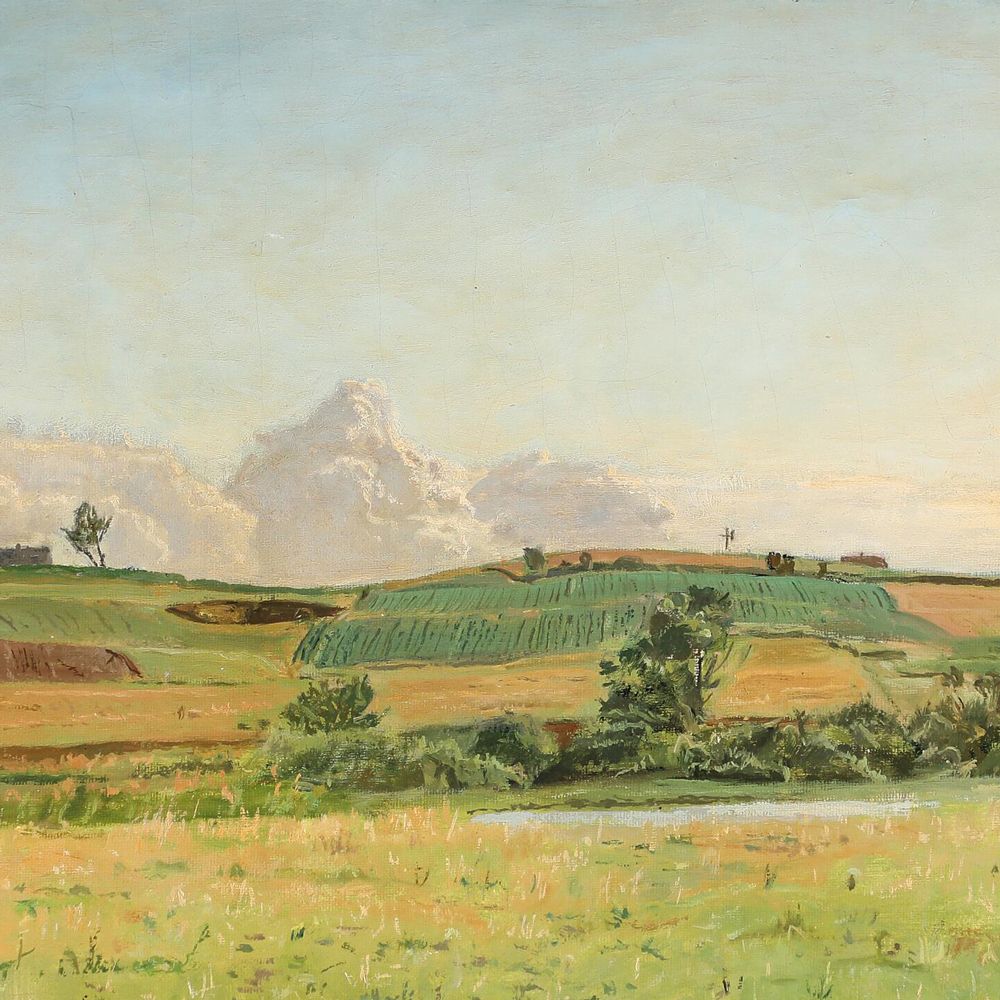 Hans Knudsen Oil On Canvas photo for sale