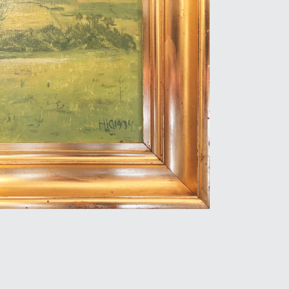 Hans Knudsen Oil On Canvas photo buy