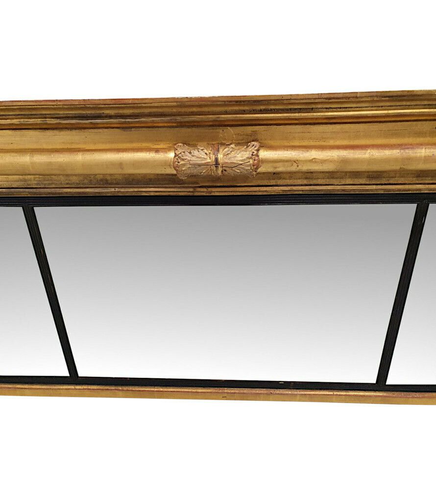 A Fabulous Unusual Early 19th Century William IV Giltwood Compartmental Mirror photo for sale