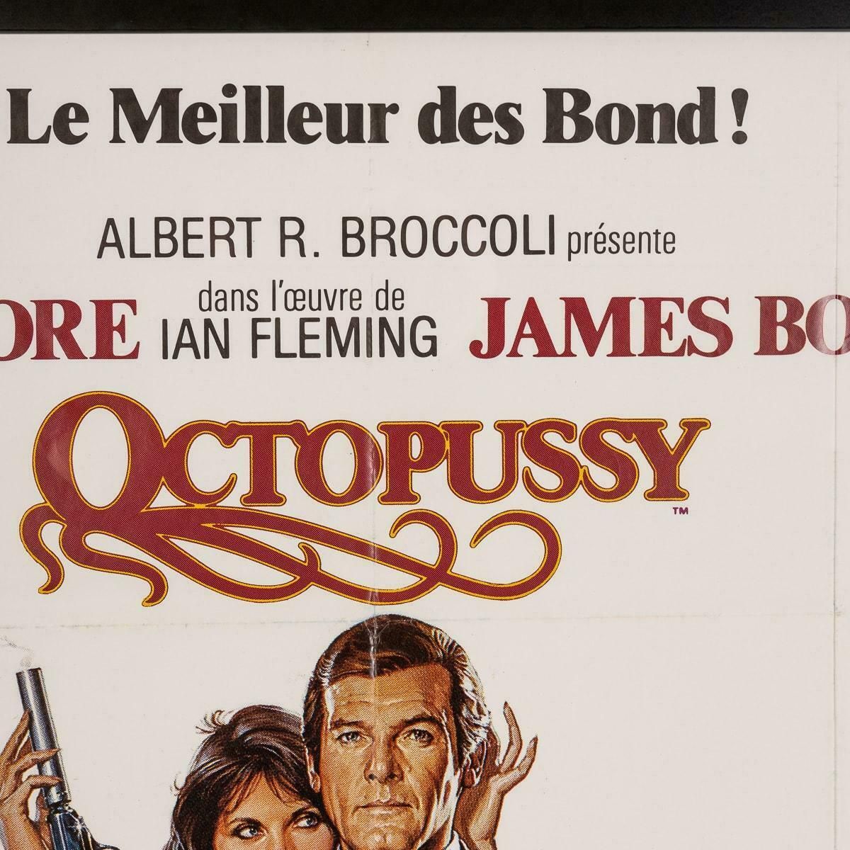 Original French Release James Bond Octopussy Poster 1983 photo Art
