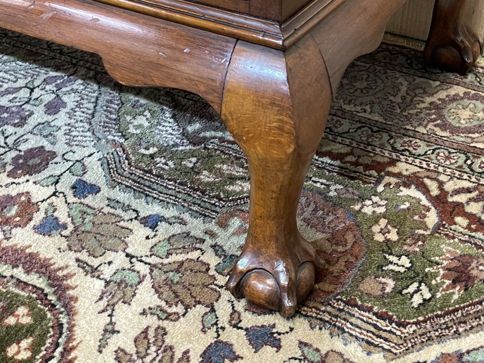 photo for sale Donkey Desk In English In Mahogany From The 1930s