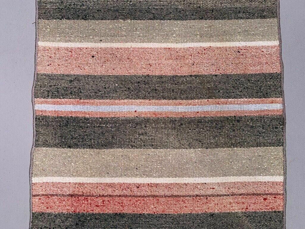Old Turkish Narrow Kilim Runner 217x49 Cm Shabby Chic, Vintage Kelim photo vinterior