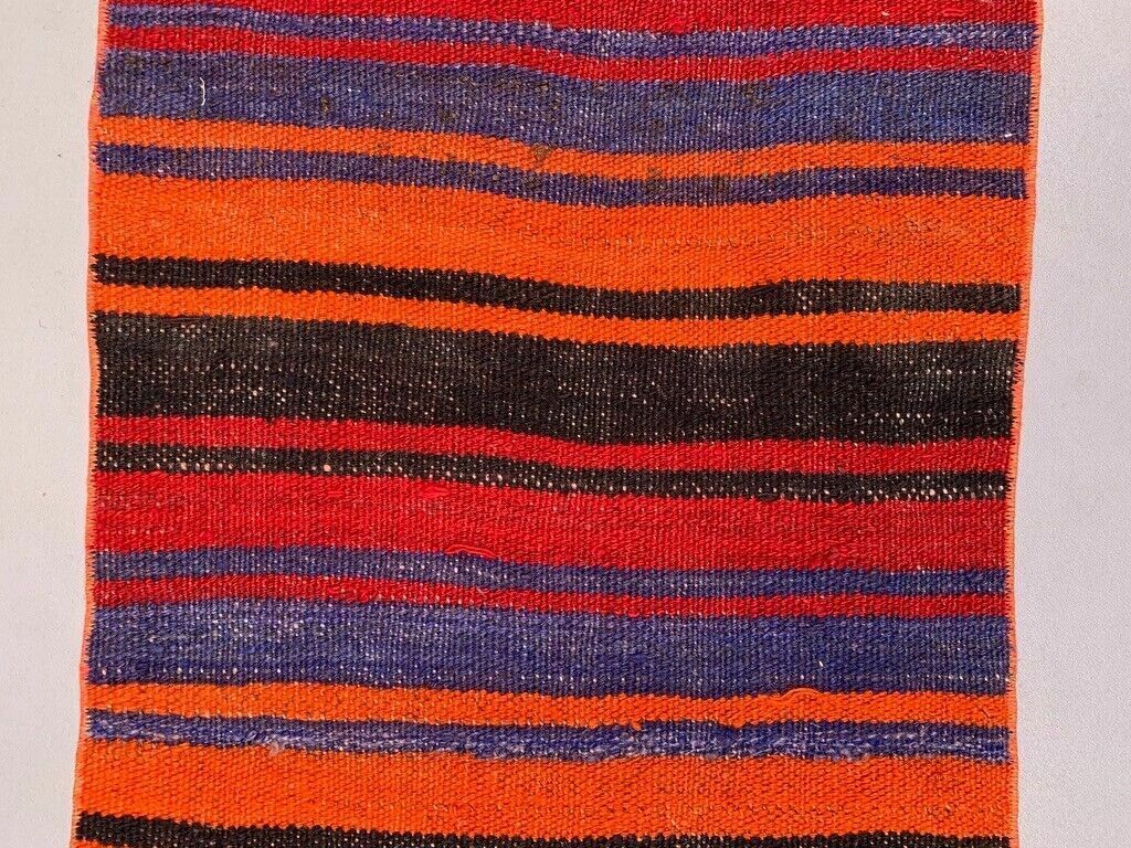 Old Turkish Narrow Kilim Runner 215x52 Cm Shabby Chic, Vintage Kelim photo 195.0