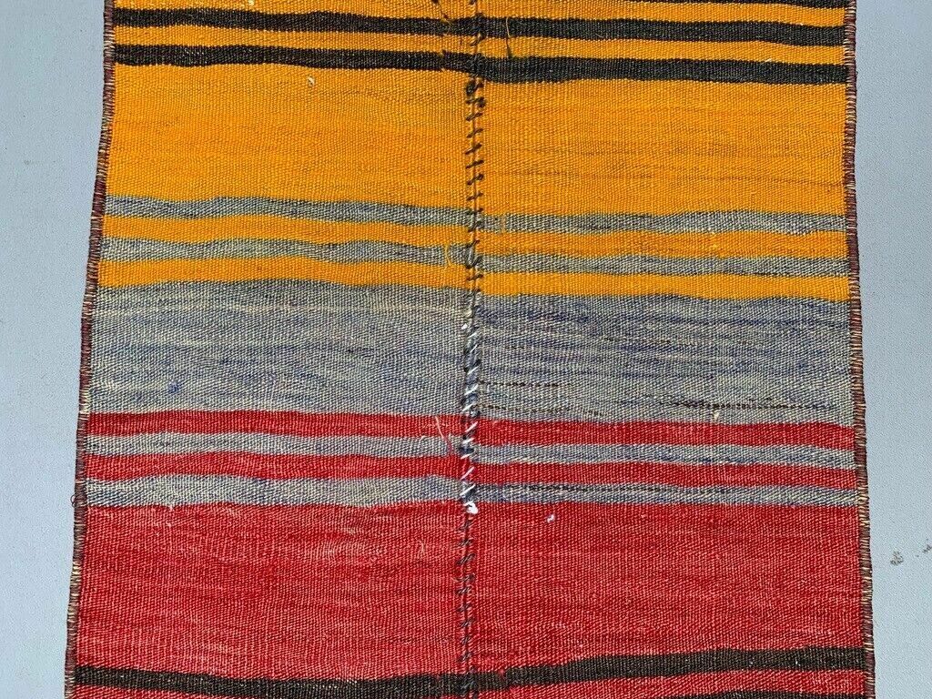 Old Turkish Narrow Kilim Runner 322x48 Cm Shabby Chic, Vintage Kelim photo 195.0