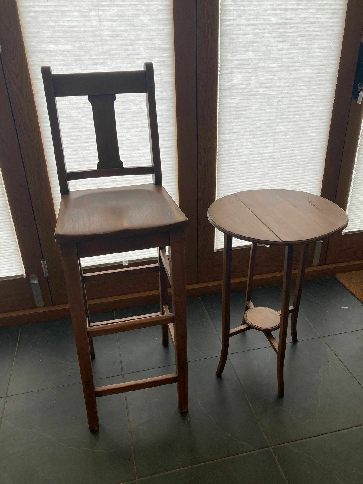 photo furniture Quirky Folding Upcycled Barley Twist Side Table End Of Season Clearance Sale!!!!