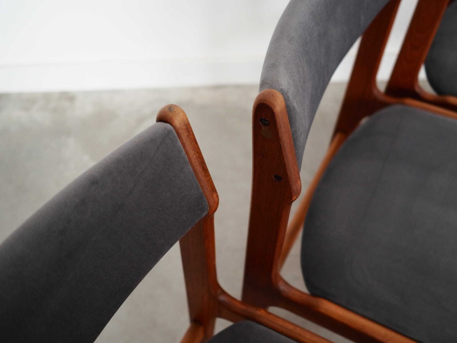 Set Of Six Teak Chairs, Danish Design, 1960s, Production: Denmark photo buy