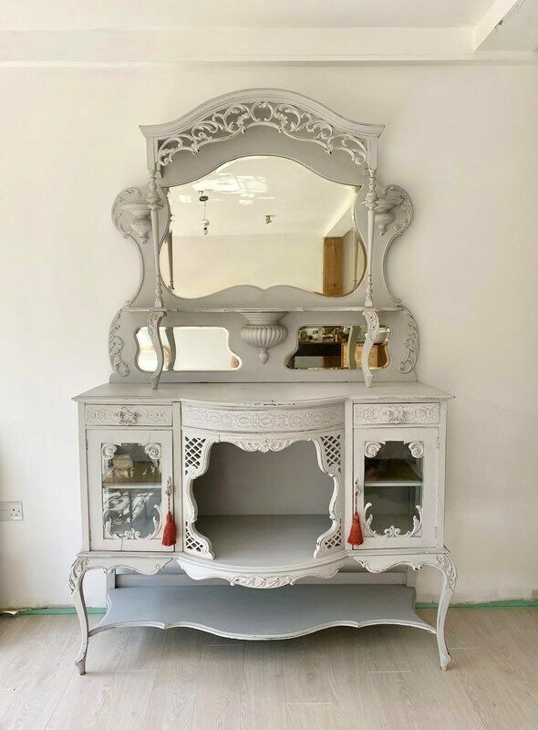 Decorative Painted Victorian Dresser Sideboard