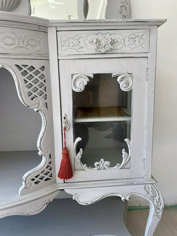 Decorative Painted Victorian Dresser Sideboard photo vinterior