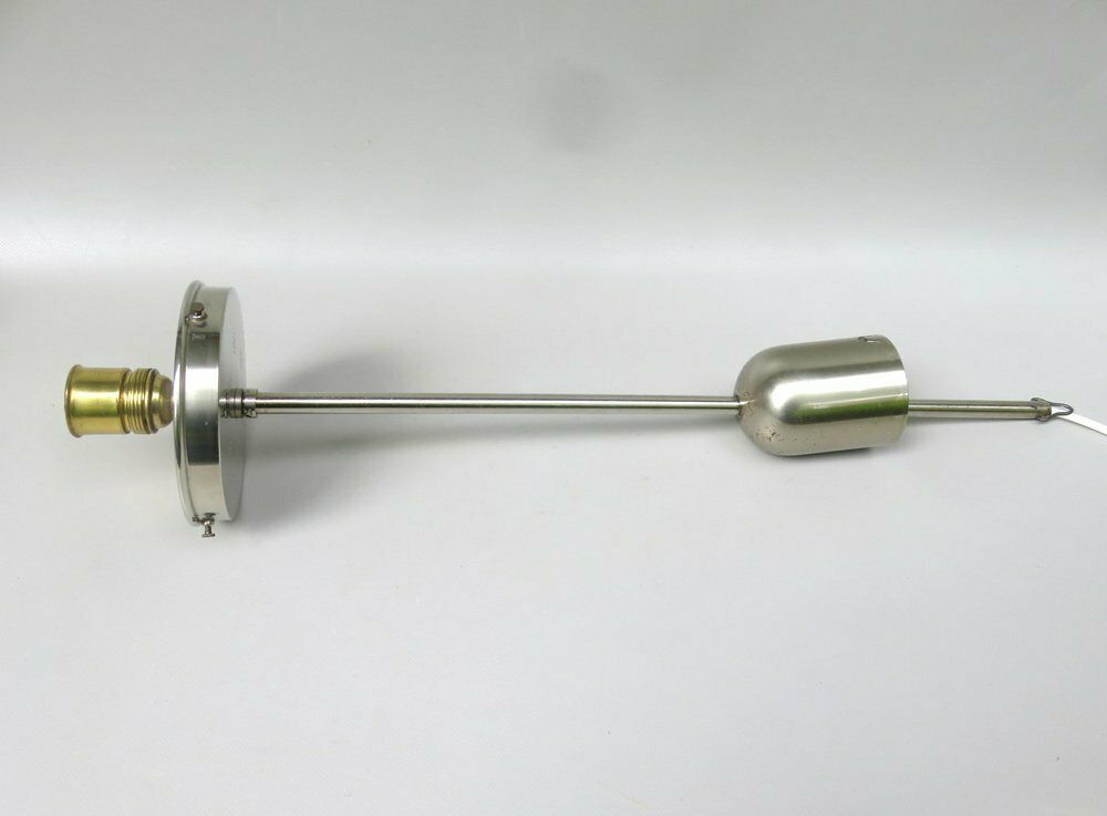 photo furniture Bauhaus Ceiling Lamp In Opalinglas & Nickel Plated From Wmf Ikora, 1920s
