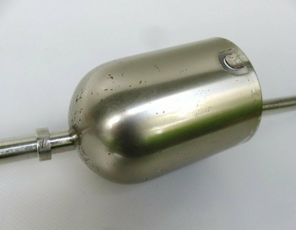 photo vinterior Bauhaus Ceiling Lamp In Opalinglas & Nickel Plated From Wmf Ikora, 1920s