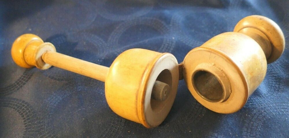 Treen Wine Bottle Corker Or Cork Compressor photo vinterior