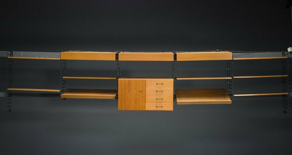 Teak Shelving System From Musterring International, 1960s, 19th Century. Set