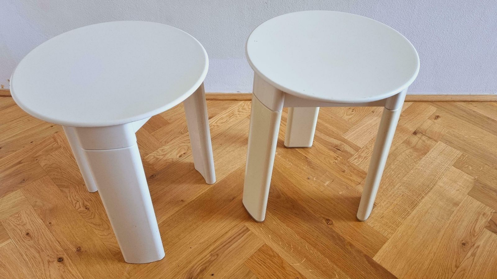 Pair Of Midcentury Stools Or Side Tables Trio, Olaf Von Bohr, Gedy, Italy, 1970s photo buy