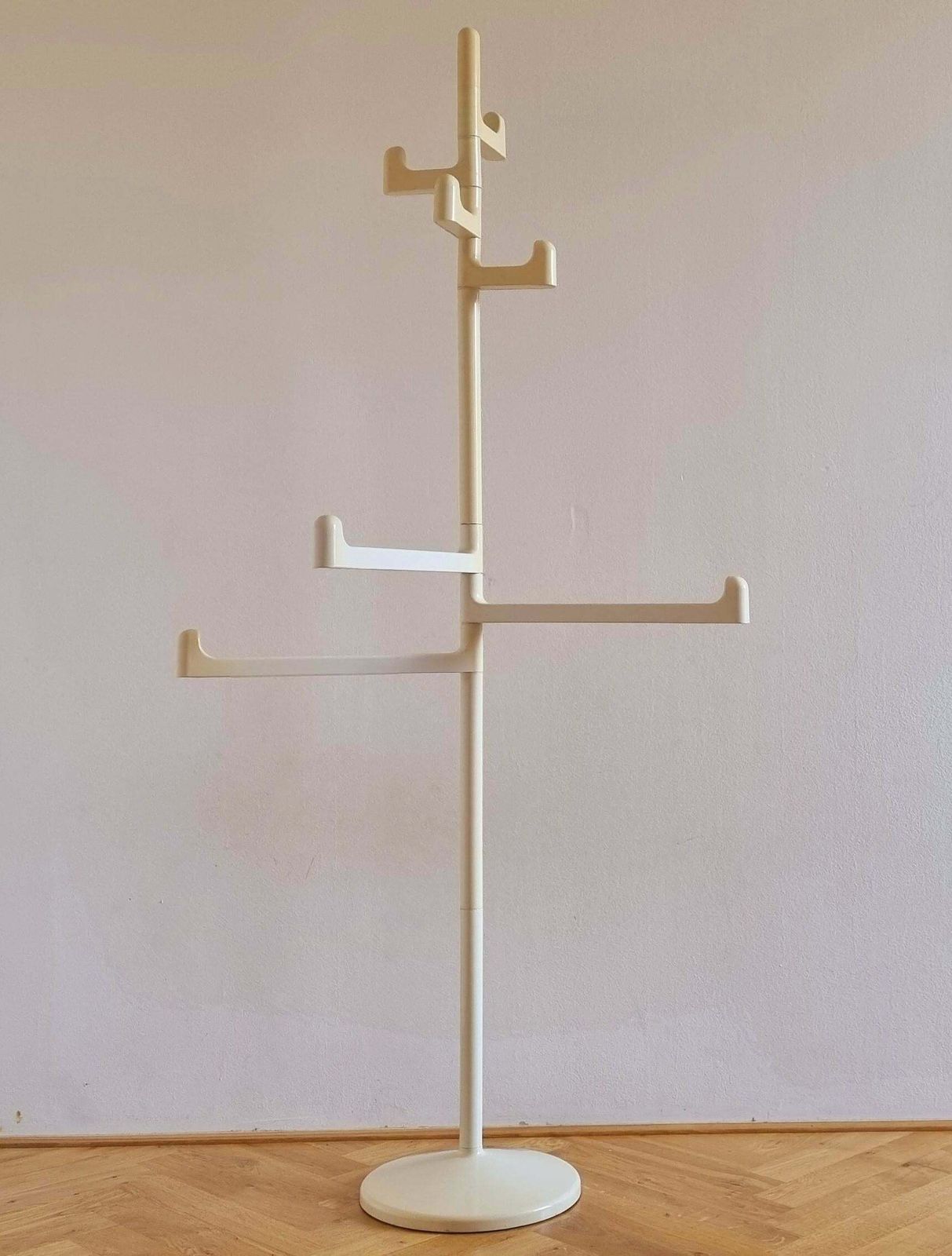 Midcentury Floor Coat Rack Gedy, Makio Hasuike, Italy, 1970s photo 503.0