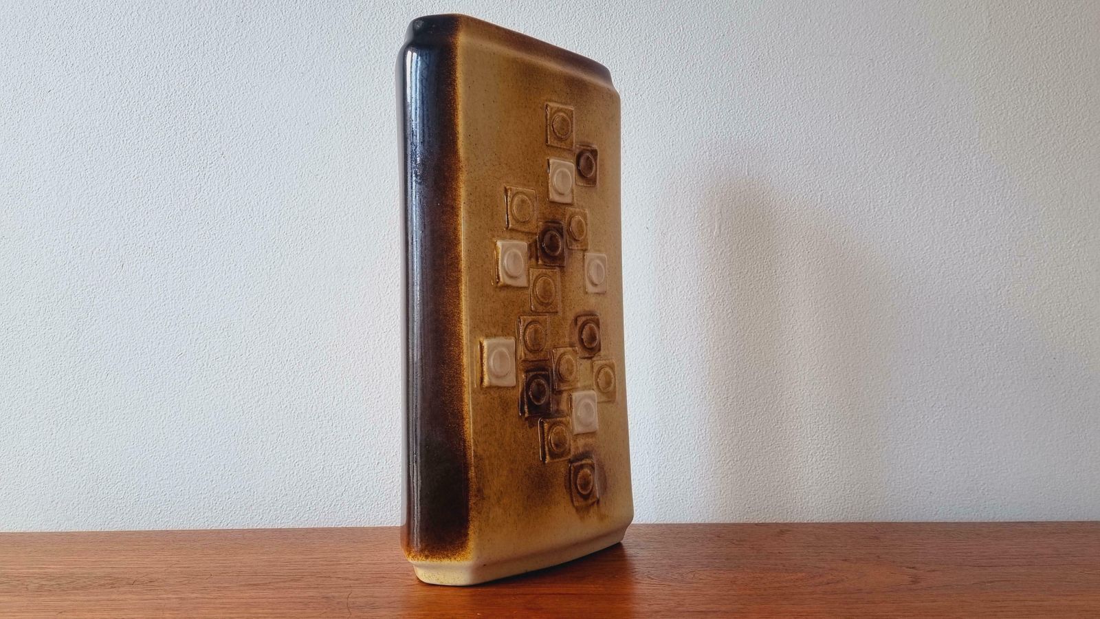 Rare Midcentury Ceramic Vase Mosaic, Ditmar Urbach, 1970s photo buy
