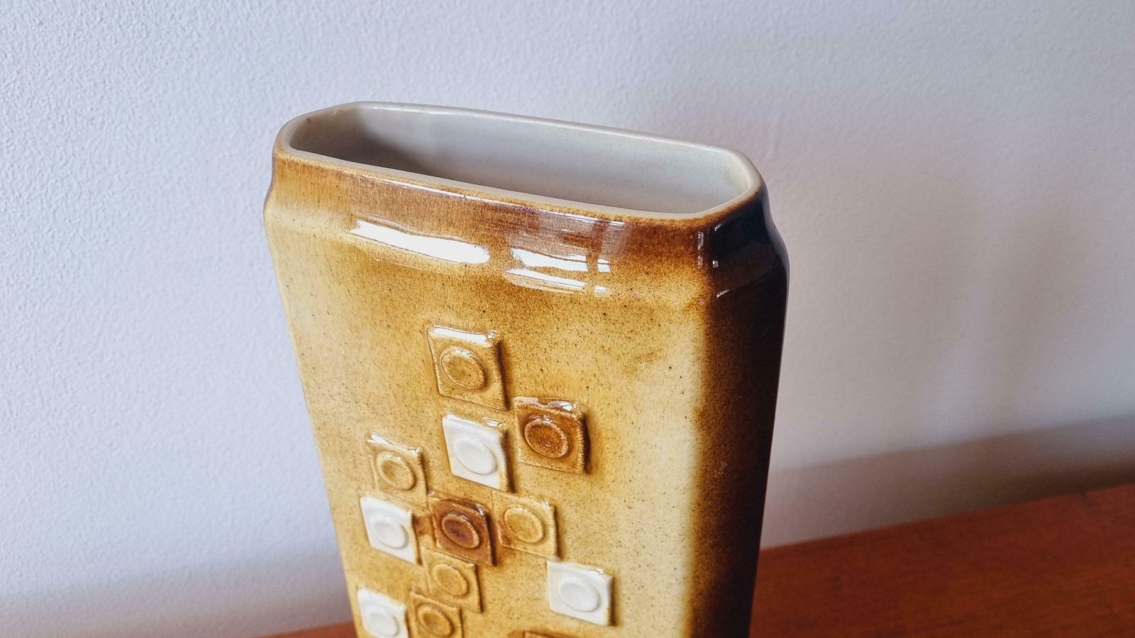 photo furniture Rare Midcentury Ceramic Vase Mosaic, Ditmar Urbach, 1970s